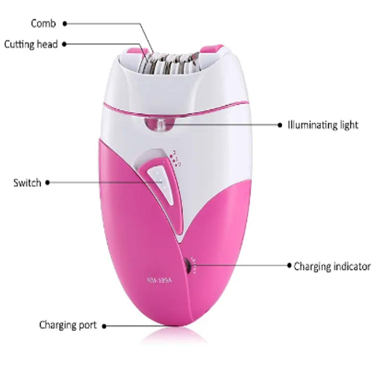 189A Women hair removal Epilator Shaver Rechargeable