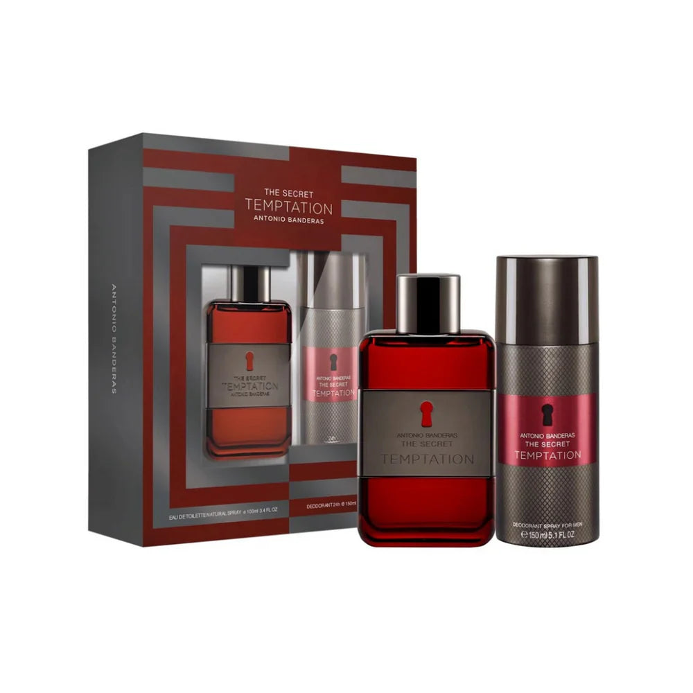 Antonio Banderas The Secret Temptation For Men Set Edt 100Ml+Deo Spray 150Ml