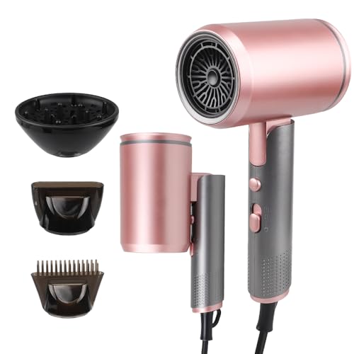 Professional Hair Dryer - 3000W Professional Ionic Stylish Hair Dryer with Over Heat Protection Nozzles,Powerful Blow Dryer for Fast Drying,Compact & Lightweight Travel Portable
