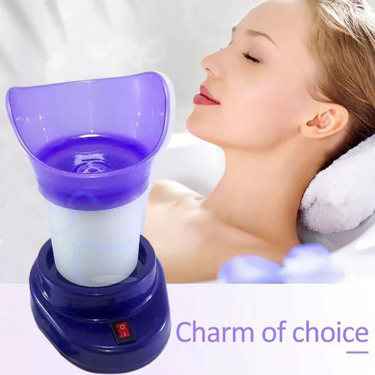 Shinon Steam Facial Steamer & Inhaler for Blocked Nose | 2-in-1 Portable Facial Sauna & Nasal Steam Therapy Machine | Deep Pore Cleansing, Cold Relief, Sinus & Congestion Treatment | Home Spa Beauty Tool for Glowing Skin & Clear Breathing