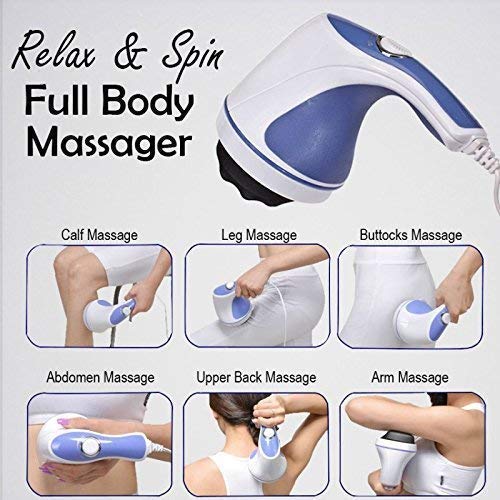 Genuine Body Massager Pain Relief Massage Machine Full Blood Circulation Portable Electric Handheld waistline neck shoulder arm hip thigh calf areas Body Massager Relax And Tone Full Body Stylish Relax Spin Tone Body Massager Very Powerful