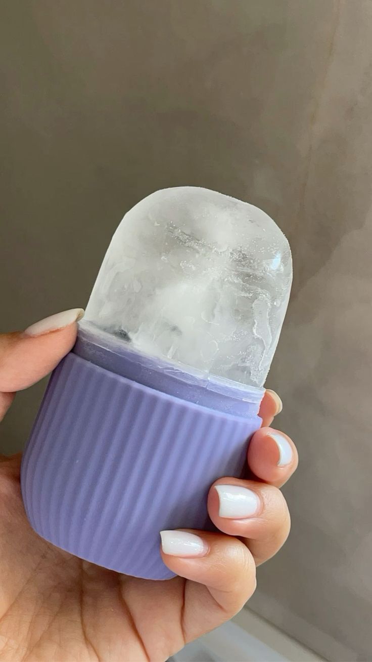 Silicone Ice Roller Facial Massage for Cryotherapy - Beauty Skin Care Massage for Collagen Regrowth & Skin Strengthening - Enhance Your Natural Glow/Reusable Facial Treatment to Tighten & Tone Skin & De-Puff The Eye Area