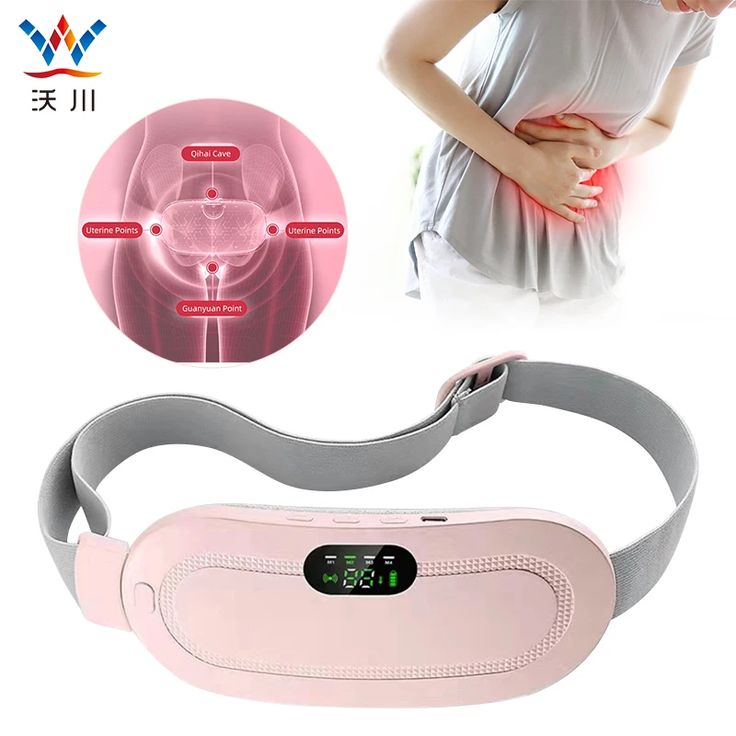 Period Cramp Relief Belt – Portable Electric Menstrual Heating Pad with Massager | Rechargeable Heated Belly Belt for Women & Girls |